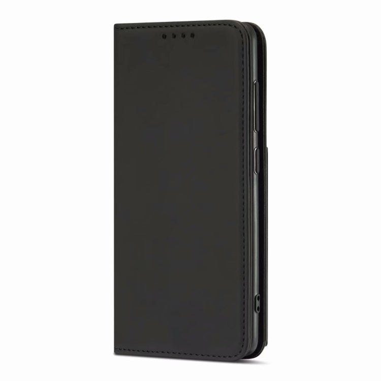 For Samsung Galaxy A42 Strong Magnetism Liquid Feel Horizontal Flip Leather Case with Holder & Card Slots & Wallet