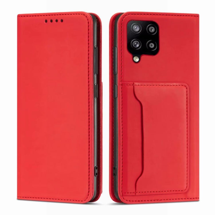 For Samsung Galaxy A42 Strong Magnetism Liquid Feel Horizontal Flip Leather Case with Holder & Card Slots & Wallet