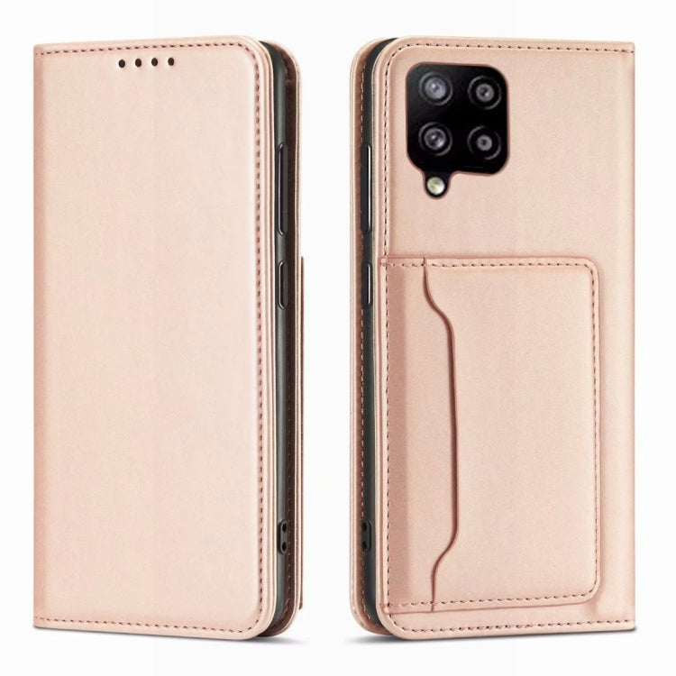 For Samsung Galaxy A42 Strong Magnetism Liquid Feel Horizontal Flip Leather Case with Holder & Card Slots & Wallet