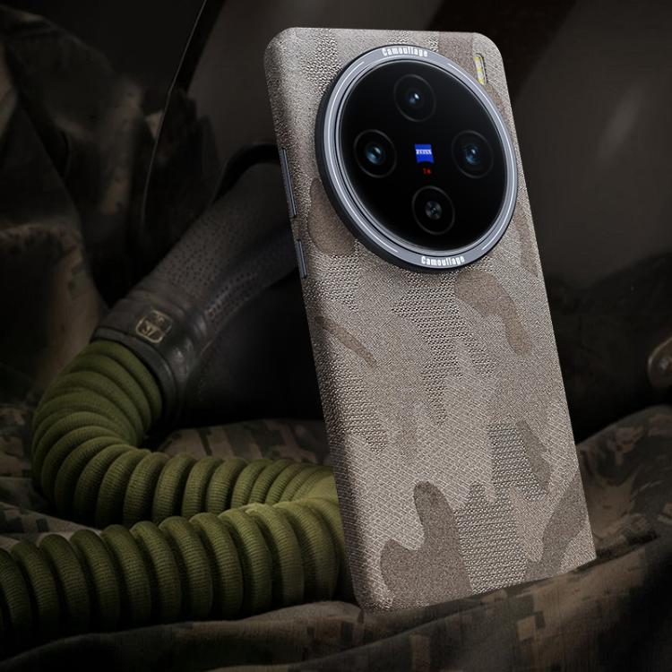 For vivo X100 Camouflage Full Coverage Magnetic Shockproof Phone Case