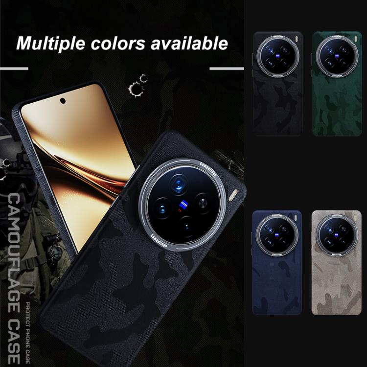 For vivo X200 Camouflage Full Coverage Magnetic Shockproof Phone Case