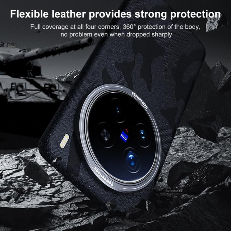 For vivo X200 Camouflage Full Coverage Magnetic Shockproof Phone Case