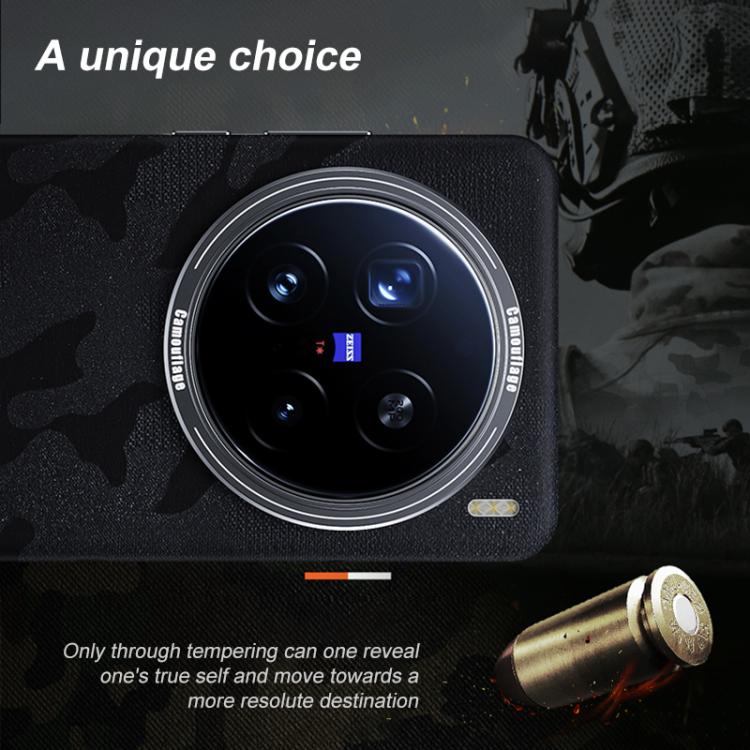 For vivo X200 Camouflage Full Coverage Magnetic Shockproof Phone Case