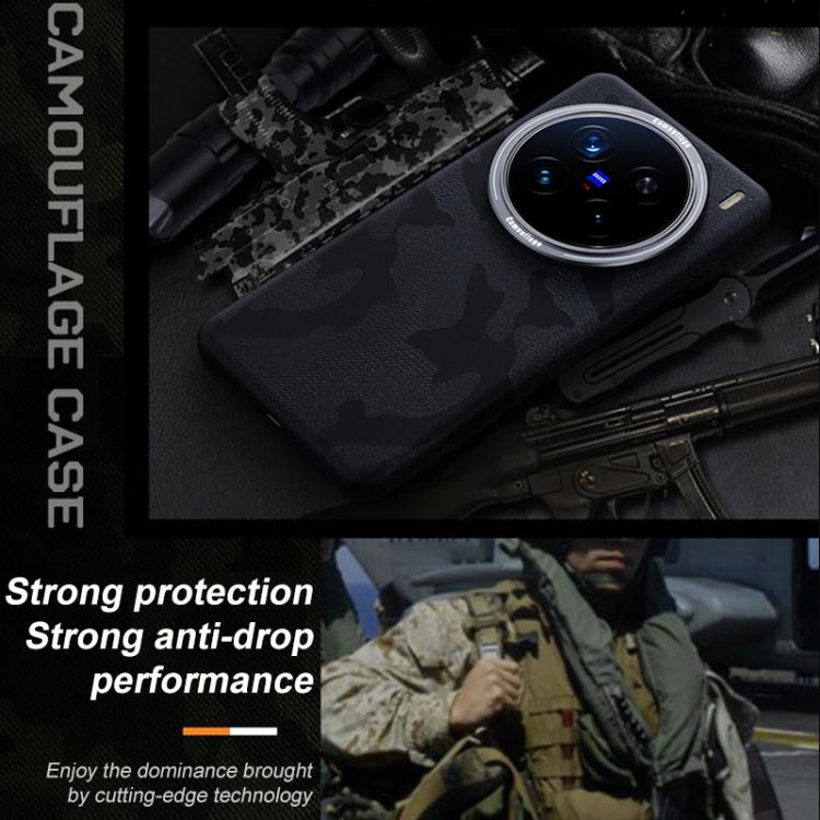 For vivo X200 Camouflage Full Coverage Magnetic Shockproof Phone Case