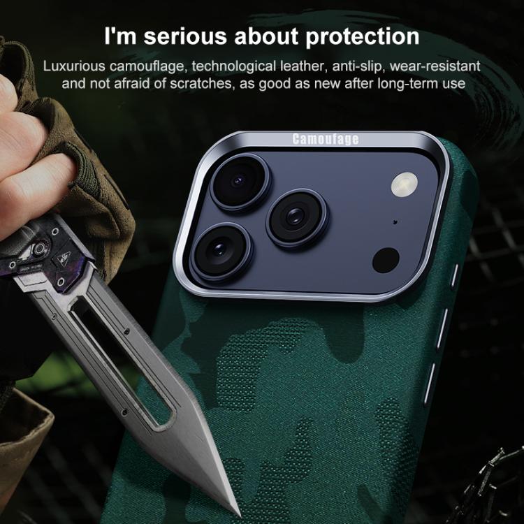 For iPhone 17 Pro Max Camouflage Full Coverage Magnetic Shockproof Phone Case