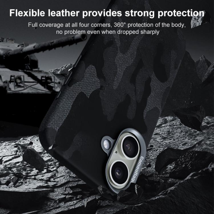 For iPhone 17 Pro Camouflage Full Coverage Magnetic Shockproof Phone Case
