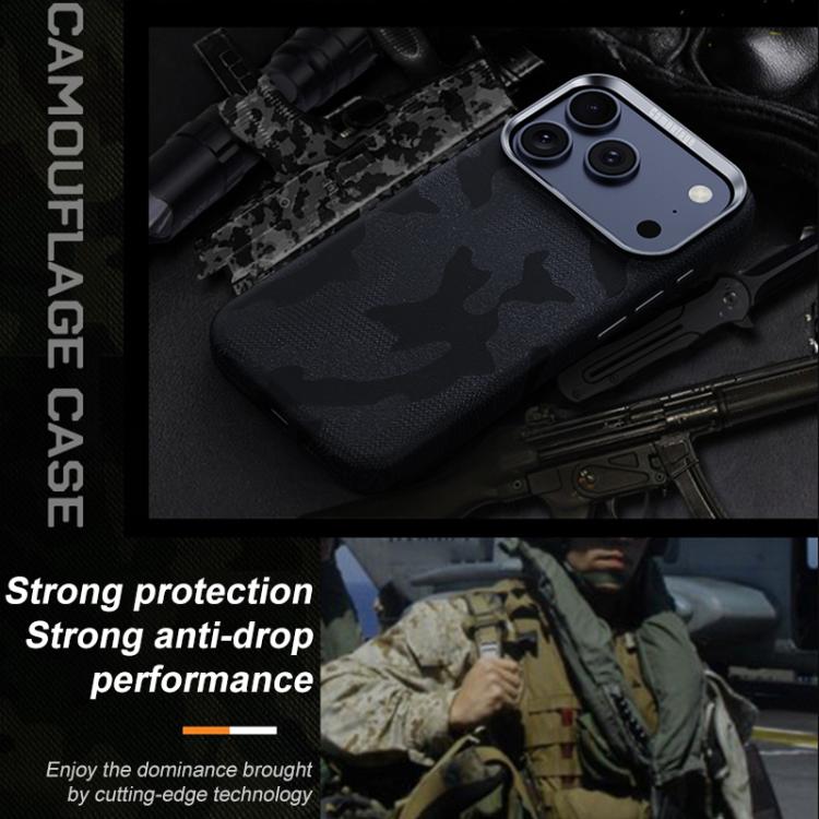For iPhone 17 Pro Camouflage Full Coverage Magnetic Shockproof Phone Case