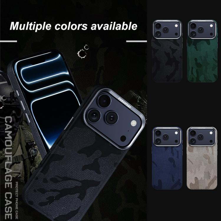 For iPhone 17 Pro Camouflage Full Coverage Magnetic Shockproof Phone Case