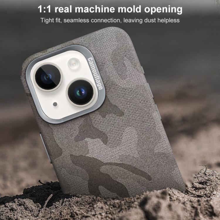 For iPhone 15 Plus / 14 Plus Camouflage Full Coverage Magnetic Shockproof Phone Case