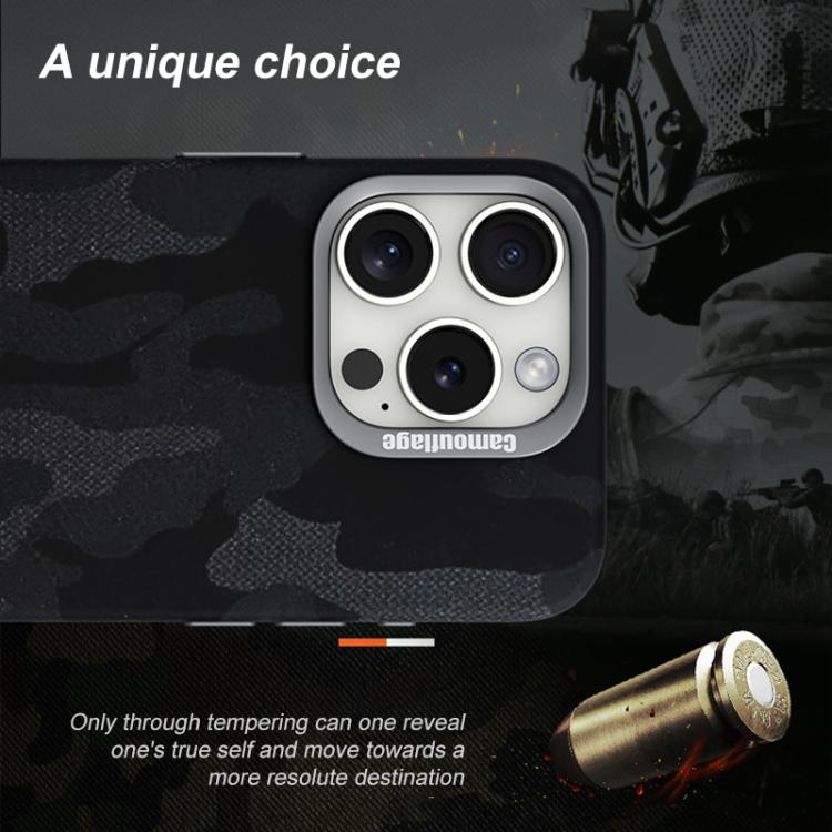 For iPhone 14 Pro Camouflage Full Coverage Magnetic Shockproof Phone Case