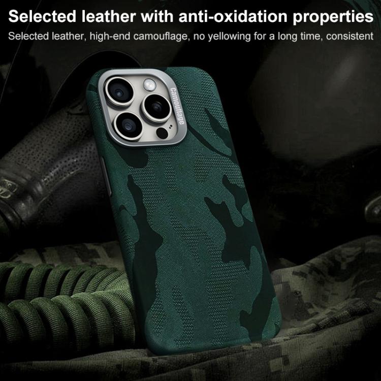 For iPhone 12 Pro Max Camouflage Full Coverage Magnetic Shockproof Phone Case