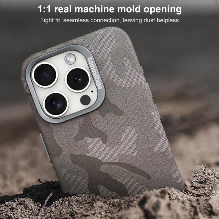 For iPhone 12 Pro Max Camouflage Full Coverage Magnetic Shockproof Phone Case