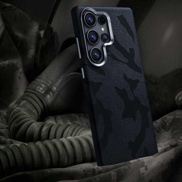 For Samsung Galaxy S23 Ultra 5G Camouflage Full Coverage Magnetic Shockproof Phone Case