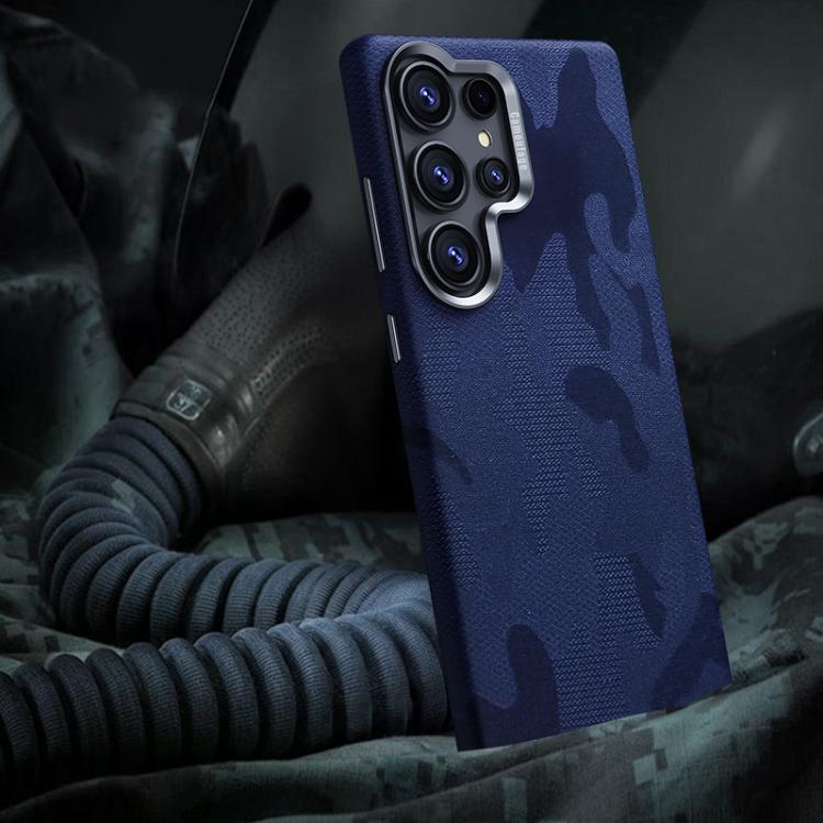 For Samsung Galaxy S23 Ultra 5G Camouflage Full Coverage Magnetic Shockproof Phone Case