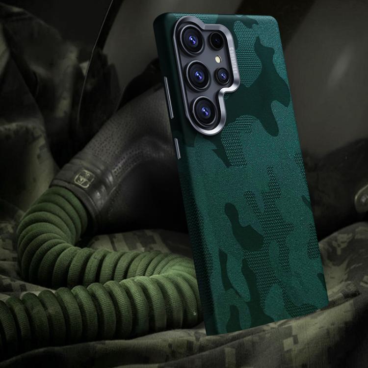 For Samsung Galaxy S23 Ultra 5G Camouflage Full Coverage Magnetic Shockproof Phone Case