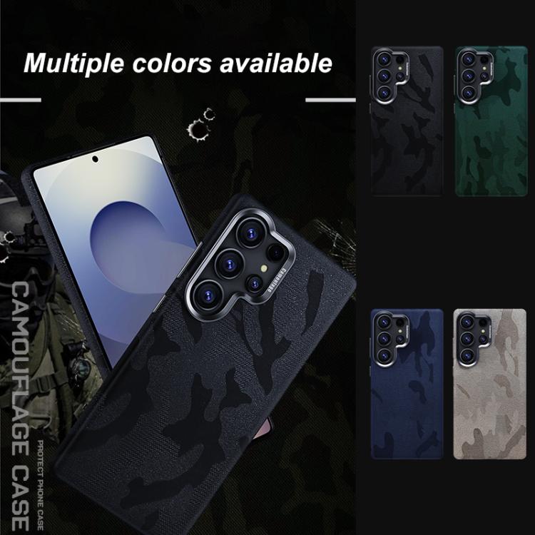 For Samsung Galaxy S26 Ultra 5G Camouflage Full Coverage Magnetic Shockproof Phone Case