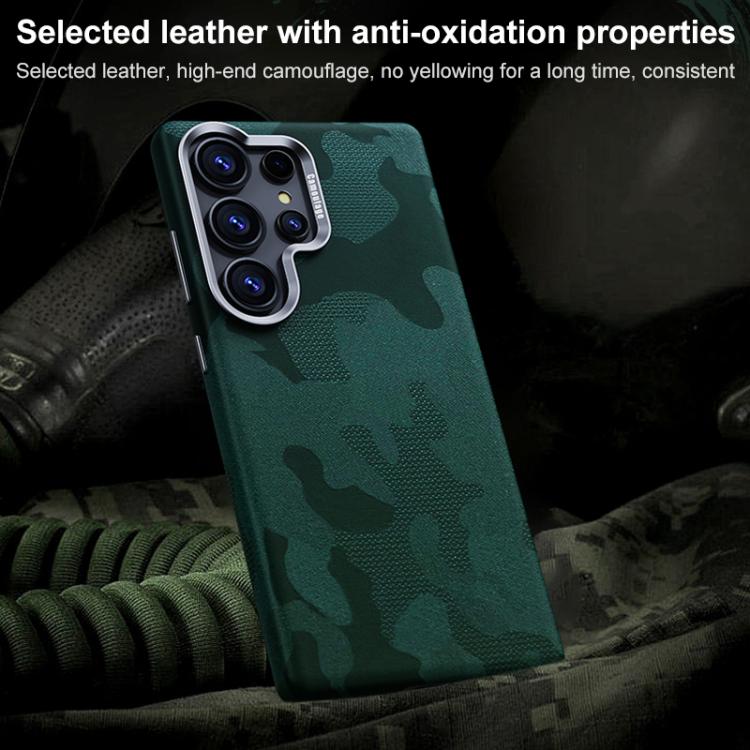 For Samsung Galaxy S26 Ultra 5G Camouflage Full Coverage Magnetic Shockproof Phone Case