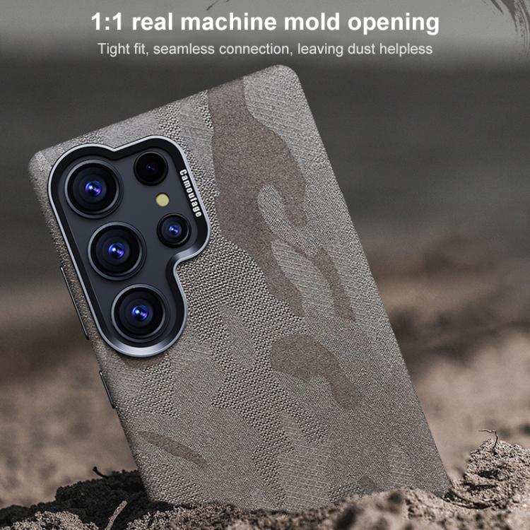 For Samsung Galaxy S24 Ultra 5G Camouflage Full Coverage Magnetic Shockproof Phone Case