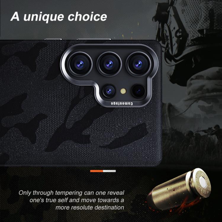 For Samsung Galaxy S25 Ultra 5G Camouflage Full Coverage Magnetic Shockproof Phone Case