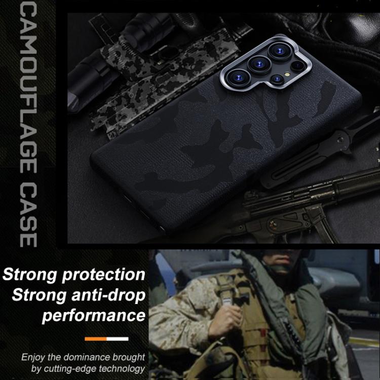 For Samsung Galaxy S23 Ultra 5G Camouflage Full Coverage Magnetic Shockproof Phone Case