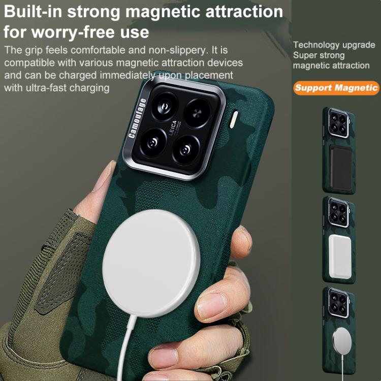 For Xiaomi 13 Camouflage Full Coverage Magnetic Shockproof Phone Case