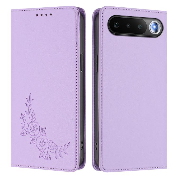 For Realme 16 5G Peony Embossed Magnetic RFID Vegan Leather Phone Case