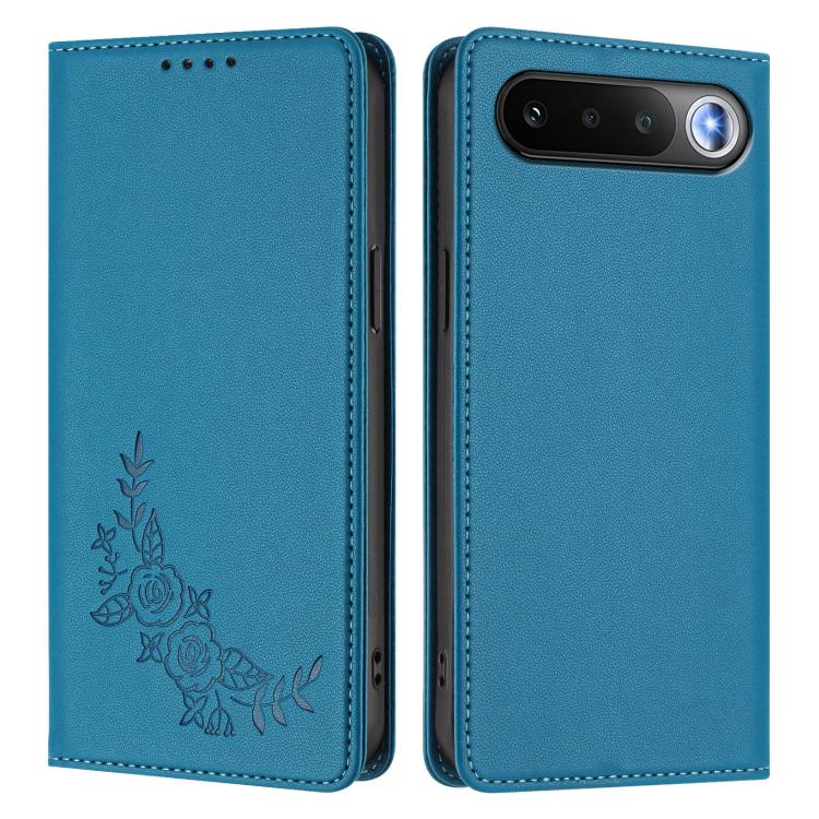 For Realme 16 5G Peony Embossed Magnetic RFID Vegan Leather Phone Case