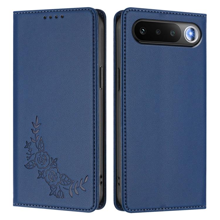 For Realme 16 5G Peony Embossed Magnetic RFID Vegan Leather Phone Case