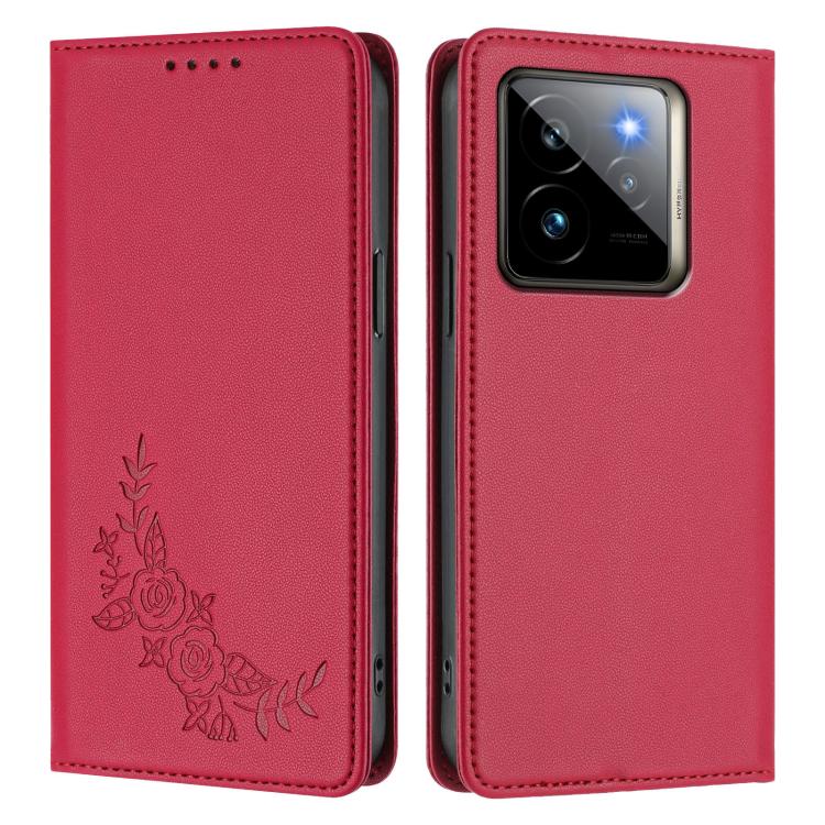 For Realme GT7 Pro / GT7 Pro Racing Peony Embossed Magnetic RFID Vegan Leather Phone Case