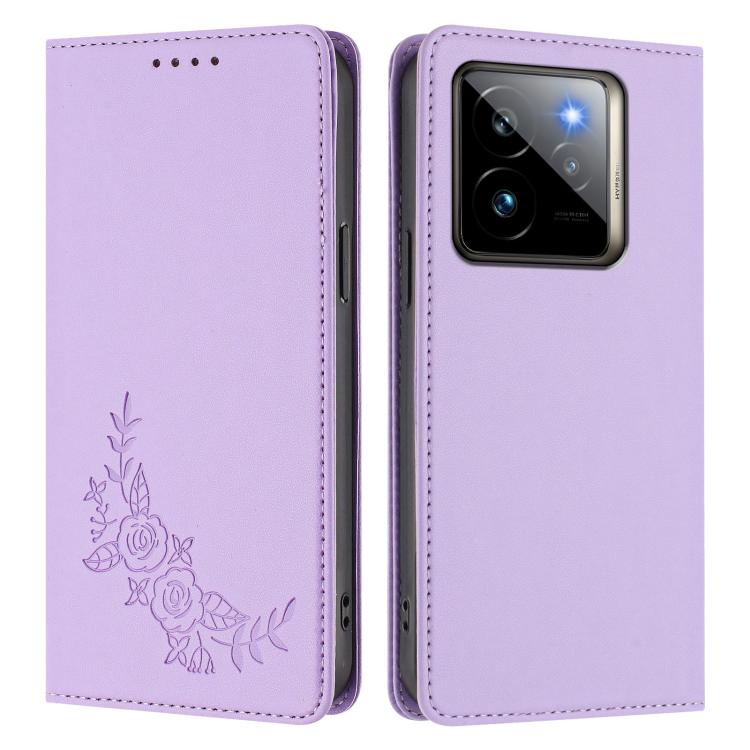 For Realme GT7 Pro / GT7 Pro Racing Peony Embossed Magnetic RFID Vegan Leather Phone Case