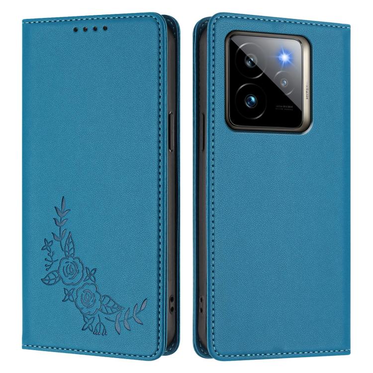 For Realme GT7 Pro / GT7 Pro Racing Peony Embossed Magnetic RFID Vegan Leather Phone Case