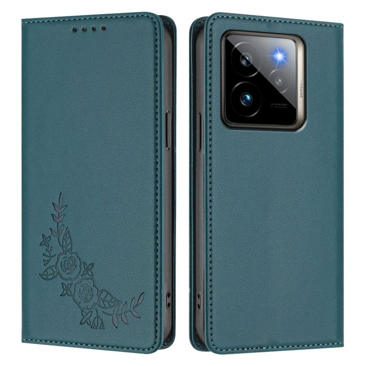 For Realme GT7 Pro / GT7 Pro Racing Peony Embossed Magnetic RFID Vegan Leather Phone Case