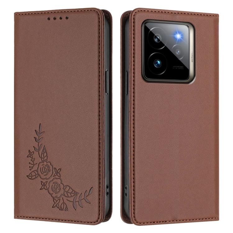 For Realme GT7 Pro / GT7 Pro Racing Peony Embossed Magnetic RFID Vegan Leather Phone Case