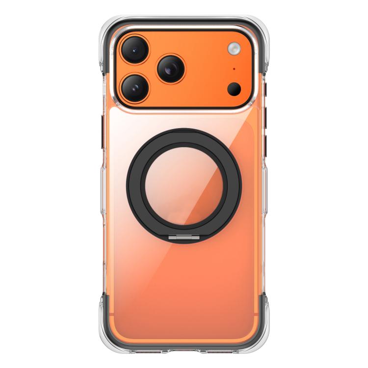 For iPhone 17 Pro GEBEI Vacuum Airbag TPU + Acrylic 360 Rotating Bracket Magnetic Shockproof Phone Case