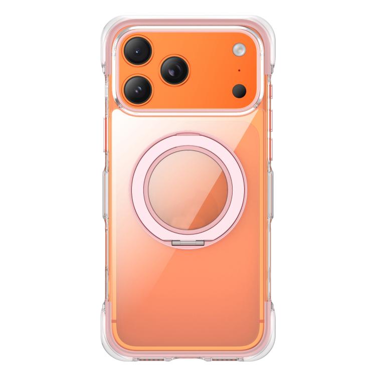 For iPhone 17 Pro GEBEI Vacuum Airbag TPU + Acrylic 360 Rotating Bracket Magnetic Shockproof Phone Case