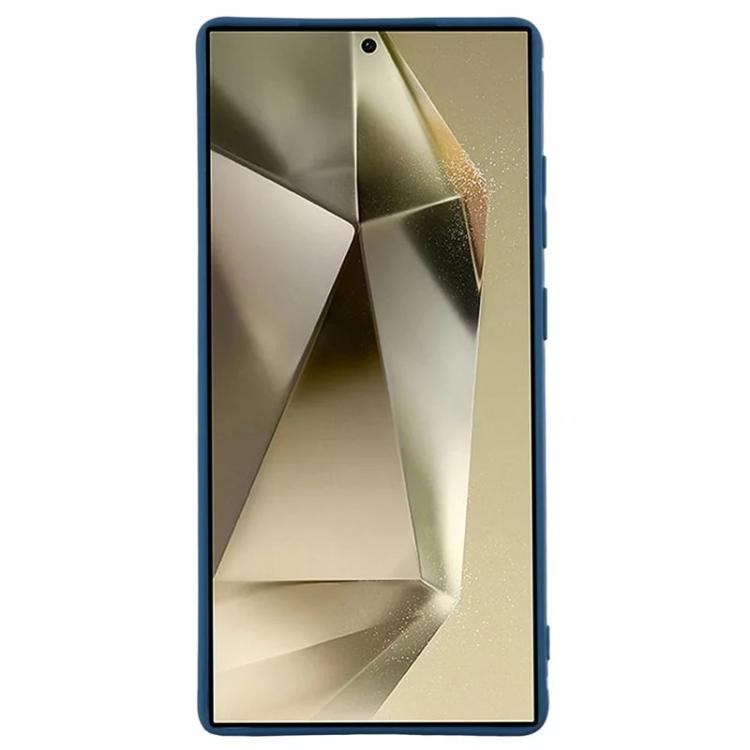 For Samsung Galaxy S25 Ultra 5G WANLONFENG Square Edge Soft TPU Phone Case with Screen Protector