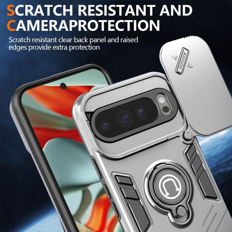 For Google Pixel 9 Pro XL Camshield Ring Holder Phone Case