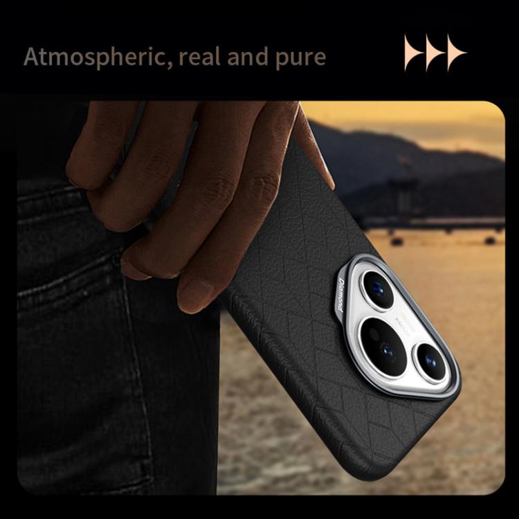 For Huawei Pura 70 Rubik Cube Series Embossed Grid Pattern Magnetic Phone Case
