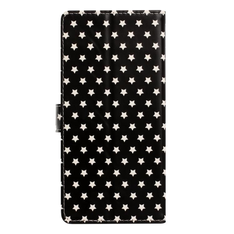 For iPhone 17e / 16e Star Pattern Magnetic Buckle Vegan Leather Phone Case with Wrist Strap