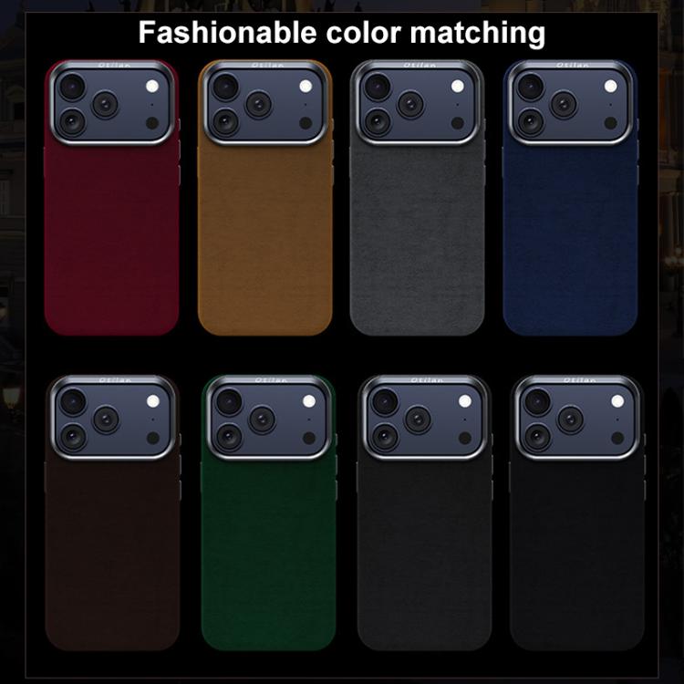 For iPhone 17 Pro Ottilan Series Full Coverage Magnetic Microfiber Leather PC Phone Case