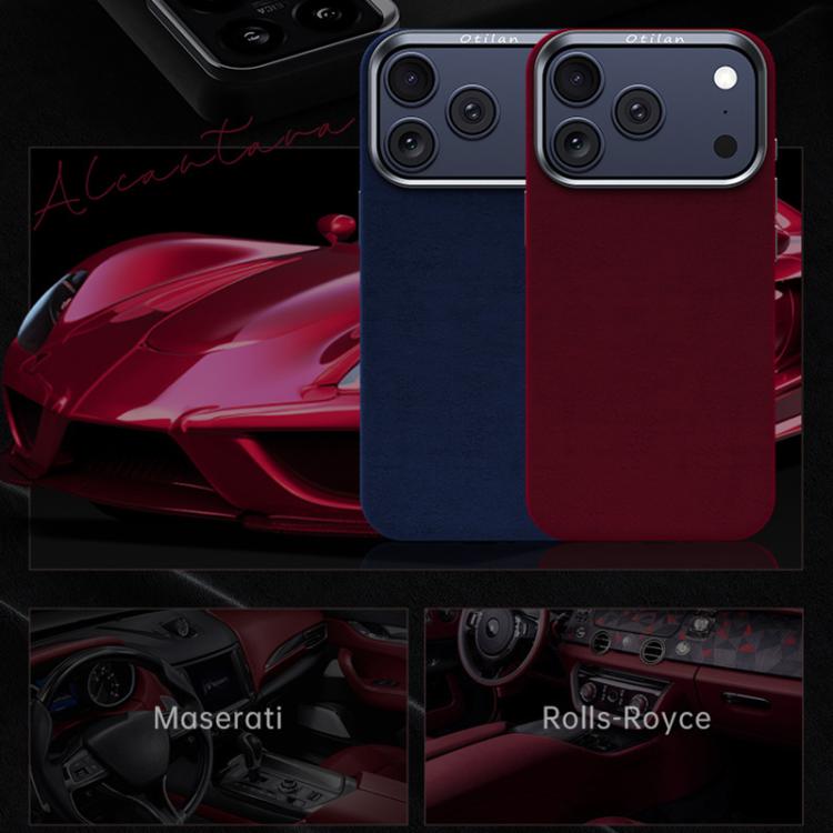 For iPhone 17 Pro Ottilan Series Full Coverage Magnetic Microfiber Leather PC Phone Case