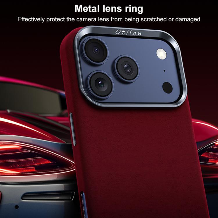 For iPhone 17 Pro Ottilan Series Full Coverage Magnetic Microfiber Leather PC Phone Case