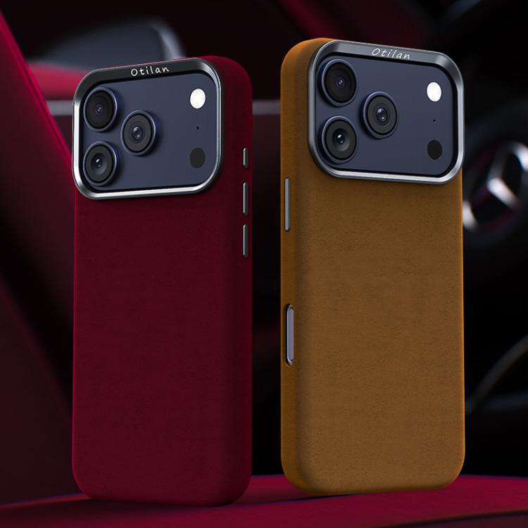 For iPhone 17 Pro Ottilan Series Full Coverage Magnetic Microfiber Leather PC Phone Case
