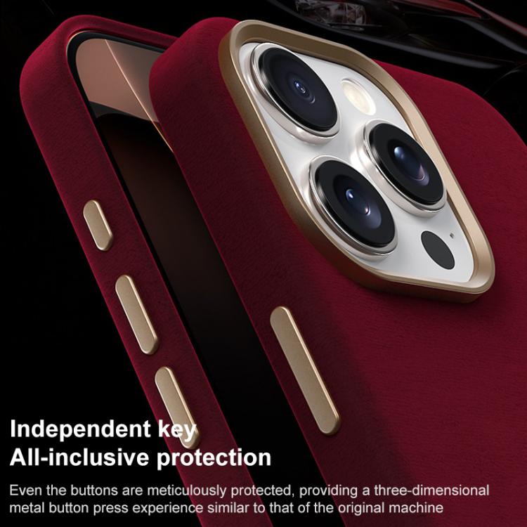 For iPhone 15 Pro Ottilan Series Full Coverage Magnetic Microfiber Leather PC Phone Case