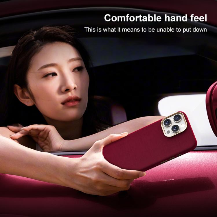 For iPhone 14 Pro Ottilan Series Full Coverage Magnetic Microfiber Leather PC Phone Case
