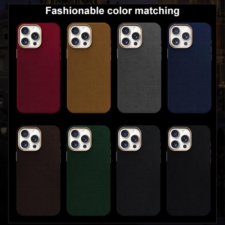 For iPhone 14 Pro Ottilan Series Full Coverage Magnetic Microfiber Leather PC Phone Case