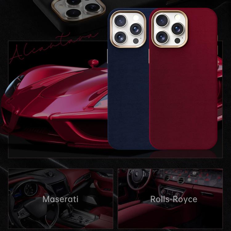 For iPhone 13 Pro Max Ottilan Series Full Coverage Magnetic Microfiber Leather PC Phone Case