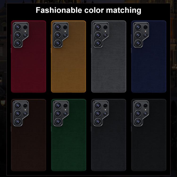 For Samsung Galaxy S24 Ultra 5G Ottilan Series Full Coverage Magnetic Microfiber Leather PC Phone Case