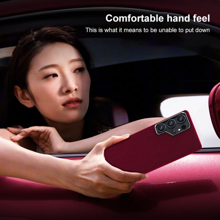 For Samsung Galaxy S26+ 5G Ottilan Series Full Coverage Magnetic Microfiber Leather PC Phone Case