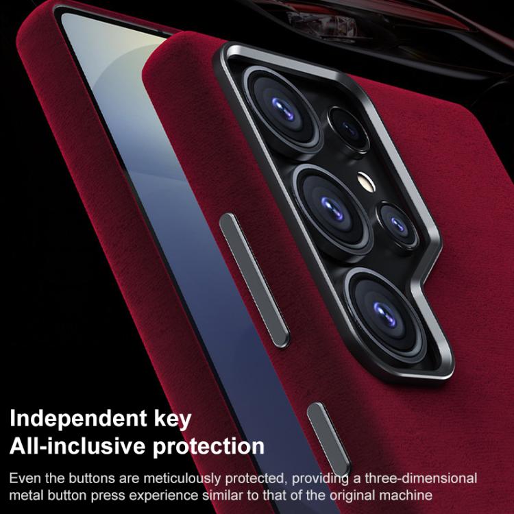 For Samsung Galaxy S26+ 5G Ottilan Series Full Coverage Magnetic Microfiber Leather PC Phone Case